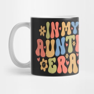 funny In my cool Aunt era groovy quotes Mug